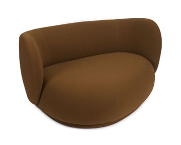 Rico Curve Soffa med sits åt vänster i tyget Tonus Sugar Kelp