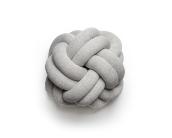 Knot Kudde White-Grey