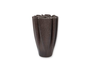 Ferm-Living-Dedali-Vase-H25-Dark-Brown-4188-1b