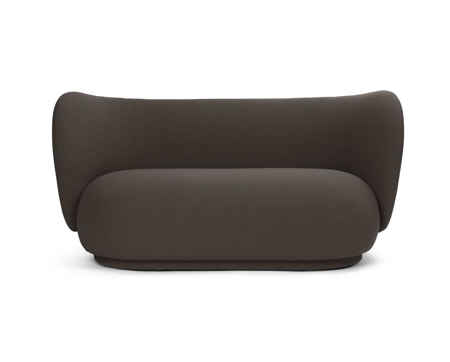 Rico Soffa 2-sits i tyget Grain Chocolate