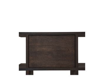 Kona bokhylleinsats i färgen Dark Stained.