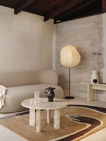 Taula Soffbord i utförandet Sand i ljust vardagsrum