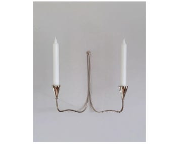 Lupia Wall Sconce Twin Nickel från Tinted Objects.
