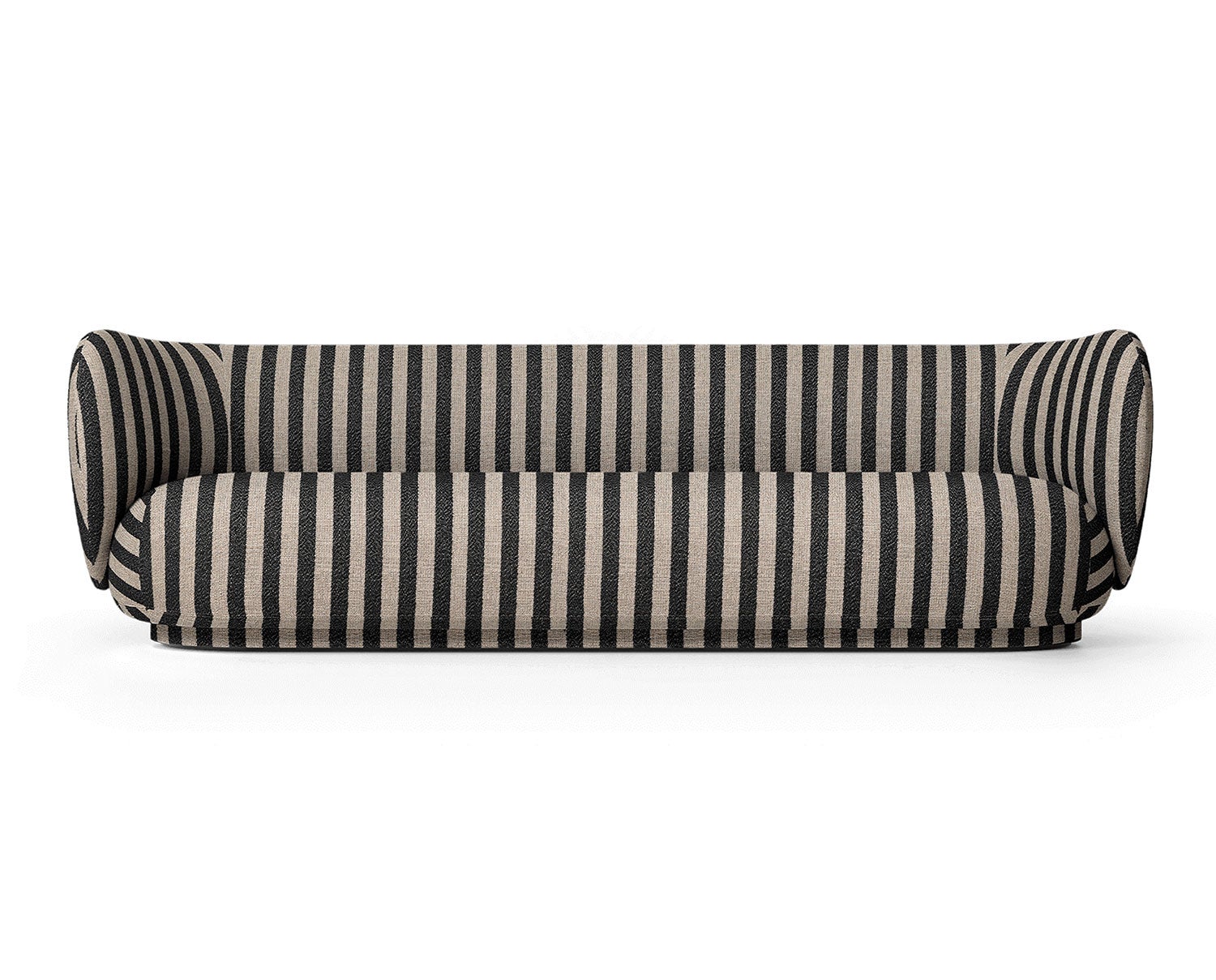 Rico Soffa 4-sits i tyget Louisiana Sand/Black