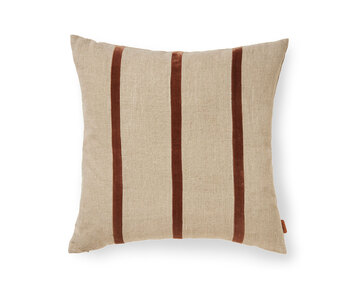 Senti Kudde Linen/Carob Brown