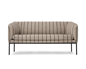 Turn Soffa 2-sits i tyget Pasadena Sand/Black