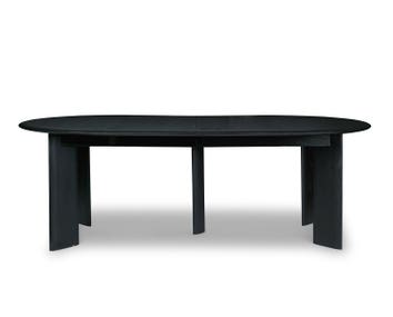 Bevel Matbord 117 i svartoljad bok med två iläggsskivor och stödben