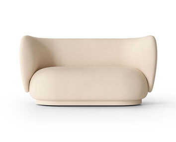 Rico Soffa 2-sits i tyget Brushed Off-White