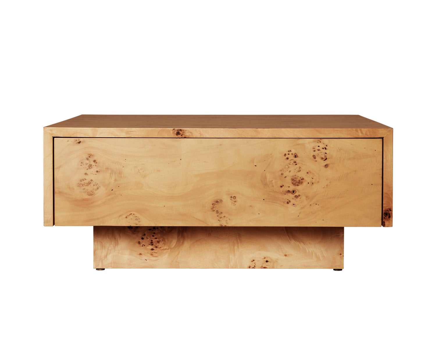 Burl Soffbord med förvaring i natur