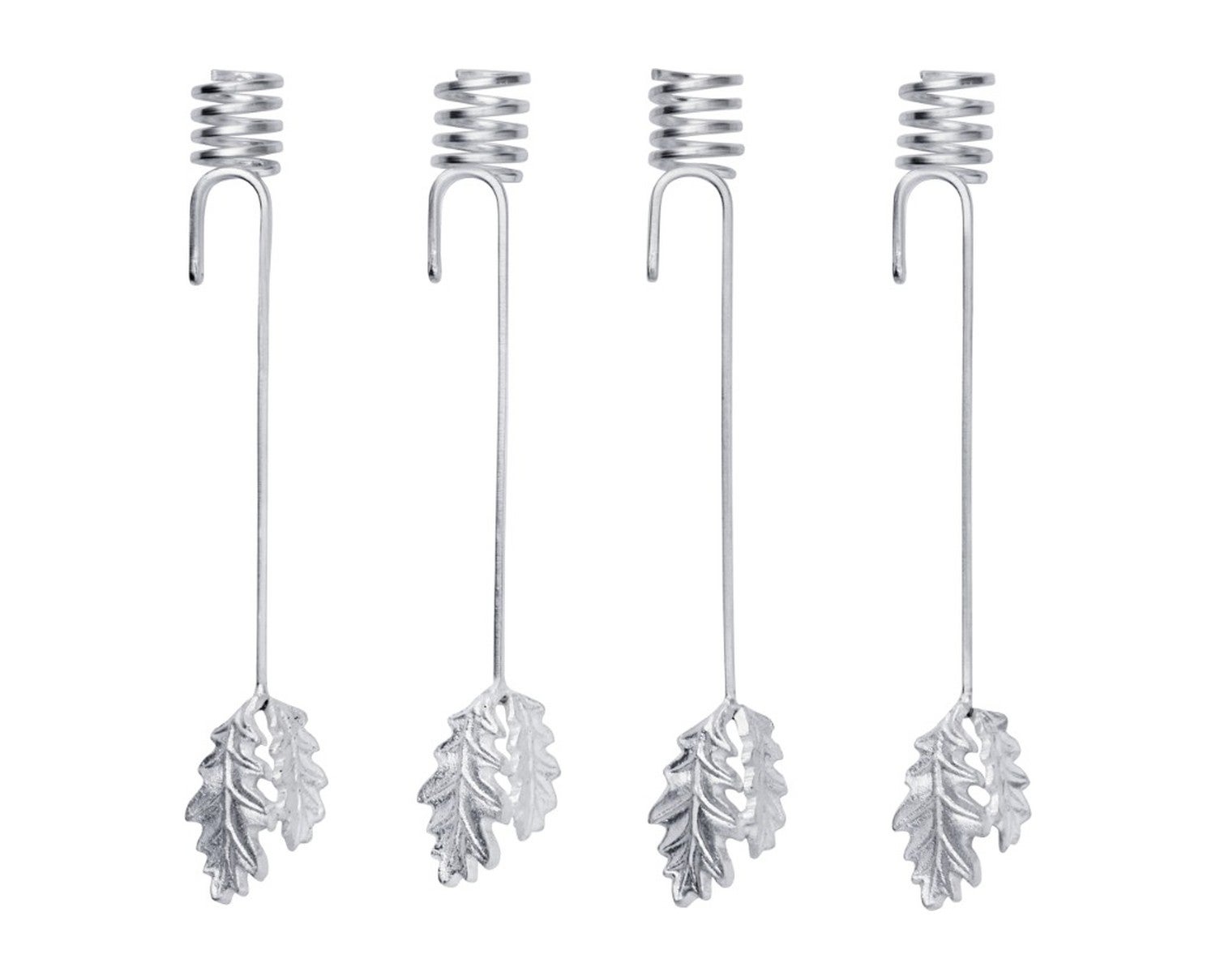 Ferm-Living-Oak-Leaf-Christmas-Tree-Candle-Holders-Set-of-4-Silver-1
