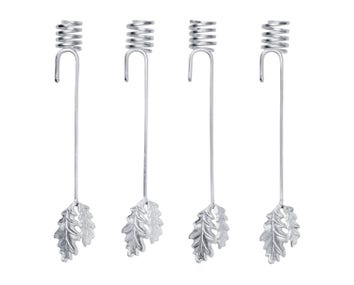 Ferm-Living-Oak-Leaf-Christmas-Tree-Candle-Holders-Set-of-4-Silver-1