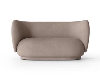 Rico Soffa 2-sits i tyget Brushed Warm Grey