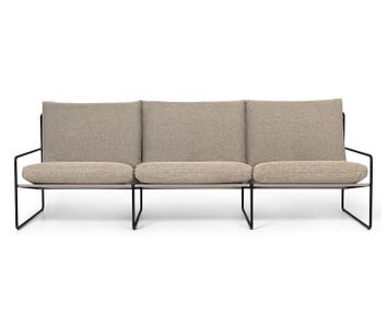 Desert Soffa 3-sits i utförandet Black/Dolce Dark Sand