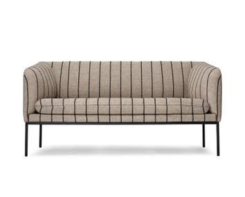 Turn Soffa 2-sits i tyget Pasadena Sand/Black