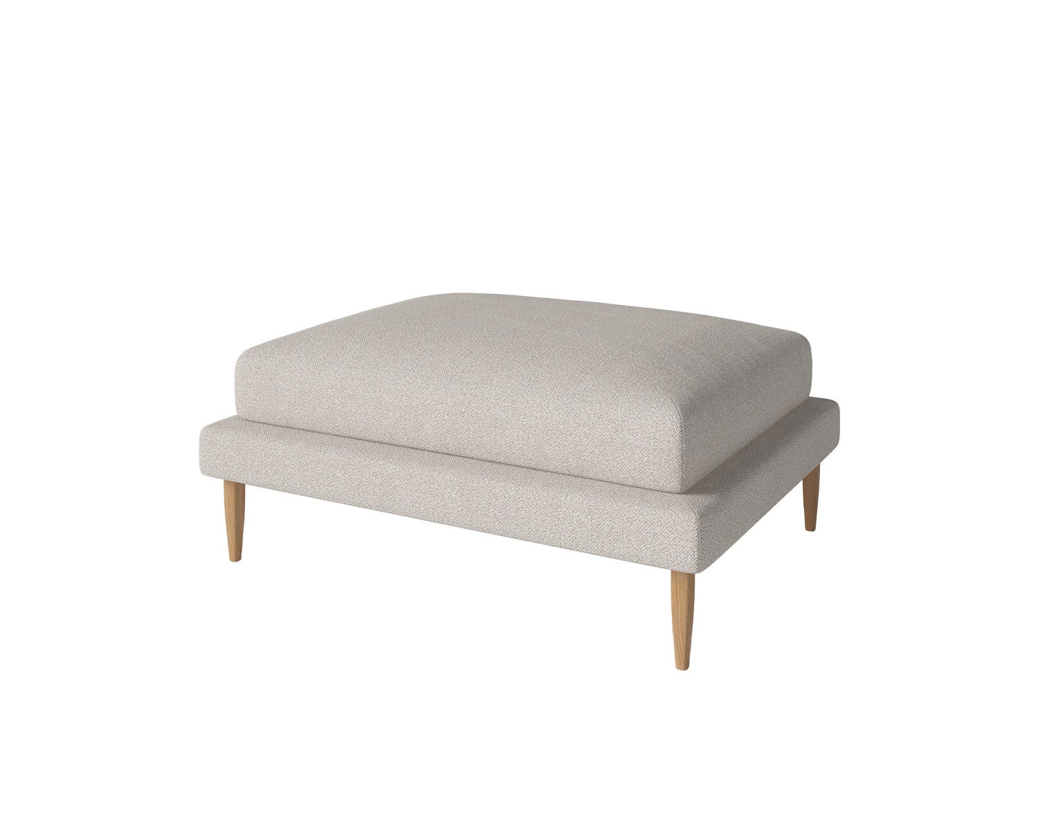 Bolia-Veneda-Pouf-112x88-Adria-Beige-Oiled-Oak-Legs-1