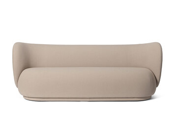 Rico Soffa 3-sits i tyget Grain Cashmere
