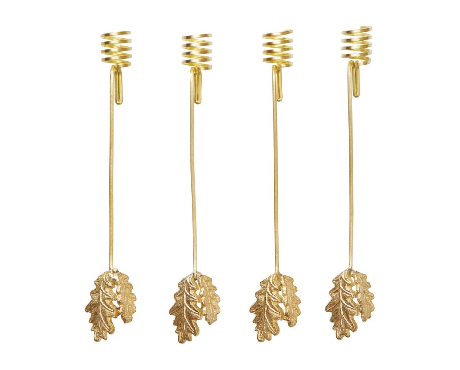 Ferm-Living-Oak-Leaf-Christmas-Tree-Candle-Holders-Set-of-4-Brass-1