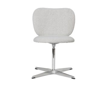 Rico Snurrstol i tyget Soft Bouclé Off-White
