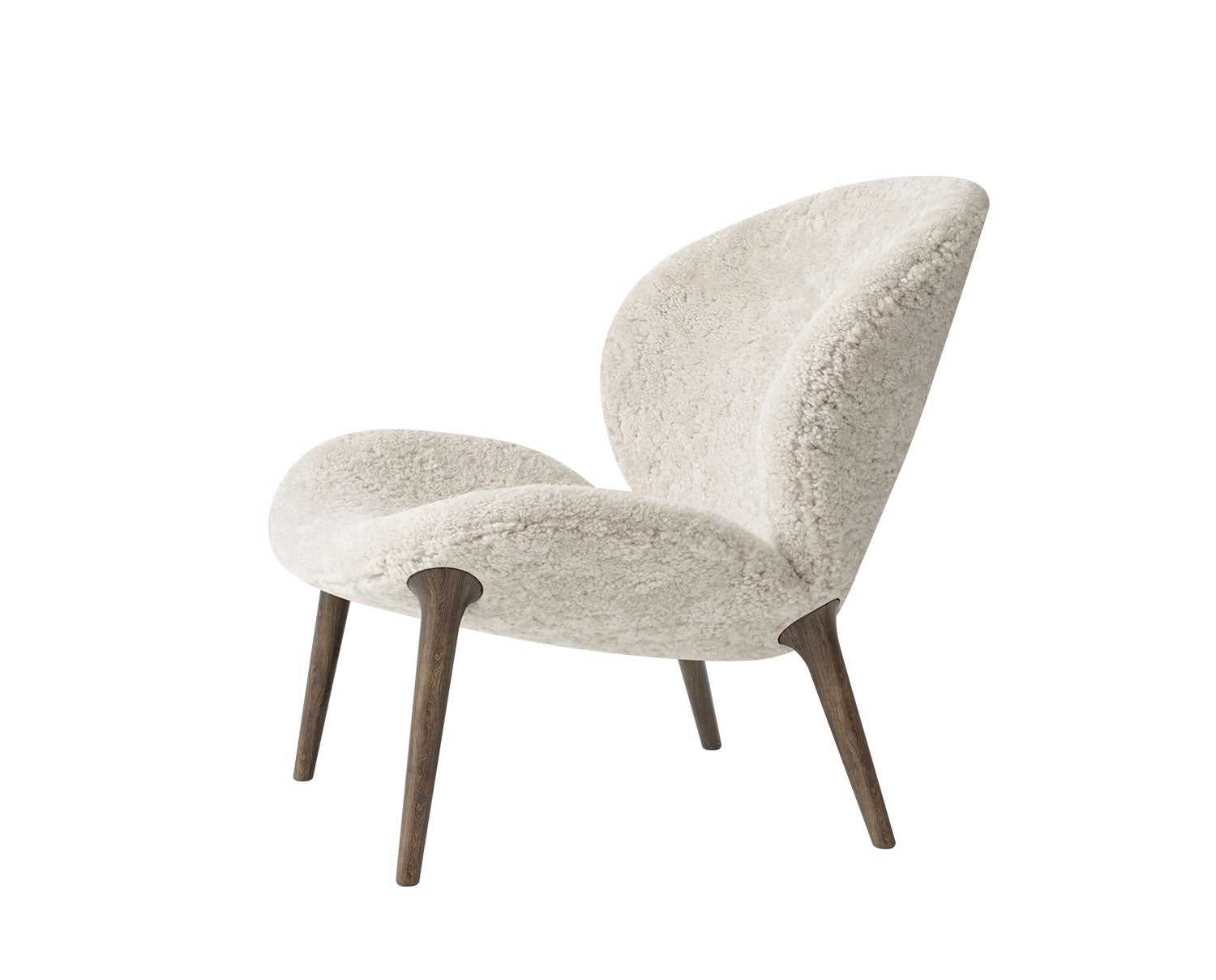 Vipp 469 Lodge Lounge Chair i fårskinnet Curly 09 Moonlight