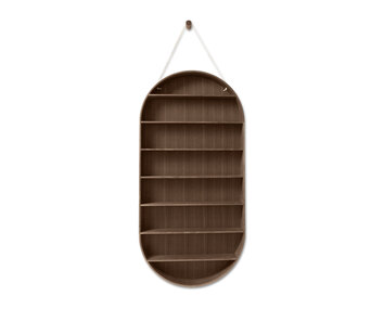 Oval Dorm Vägghylla i rökt ek