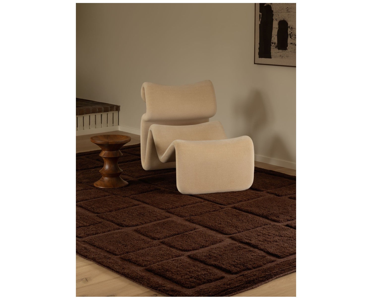 Wandel Wool Rug Brown från Tinted Objects.