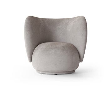 fermLIVING-Rico-Lounge-Chair-Faded-Velvet-Concrete-100460668