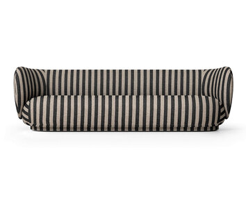 Rico Soffa 4-sits i tyget Louisiana Sand/Black