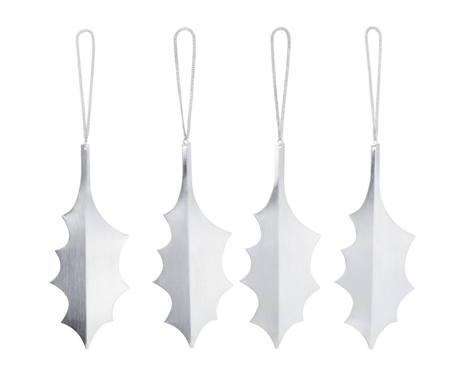 Ferm-Living-Holly-Leaf-Ornaments-Set-of-4-Silver-1