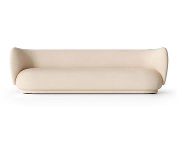 Rico Soffa 4-sits i tyget Brushed Off-White