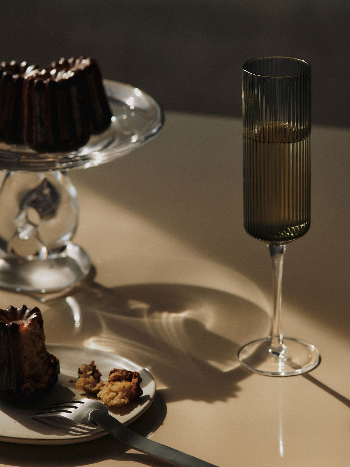 Ferm-Living-Ripple-Champagne-Flutes-Smoked-Grey-Lifestyle