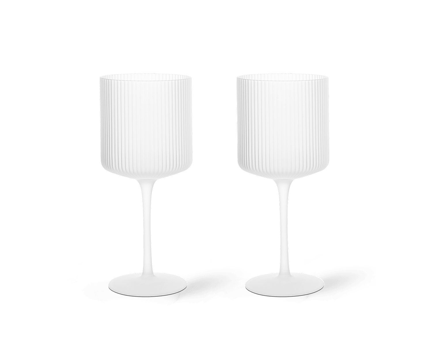 Ripple Rödvinsglas i utförandet Frosted