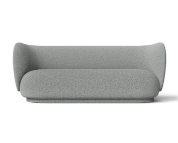 Rico Soffa 3-sits i tyget Main Line Flax Navy