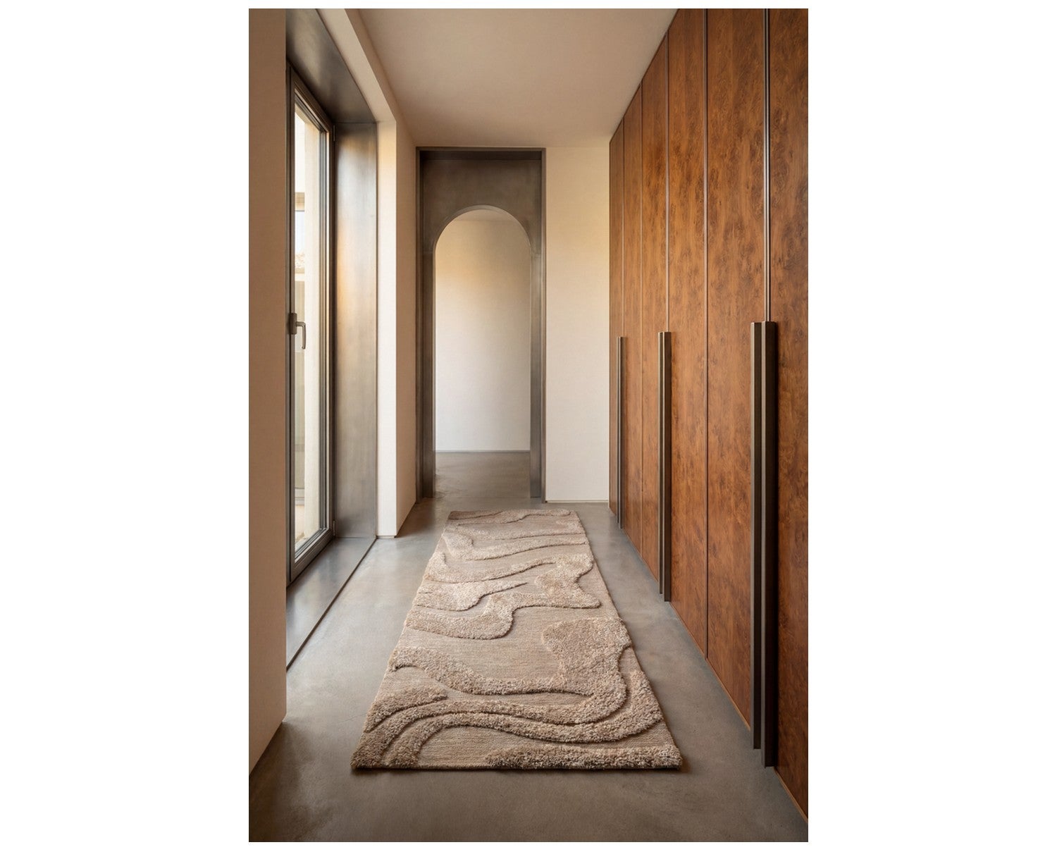 Norlander Wool Hallway Rug Beige Melange från Tinted Objects.