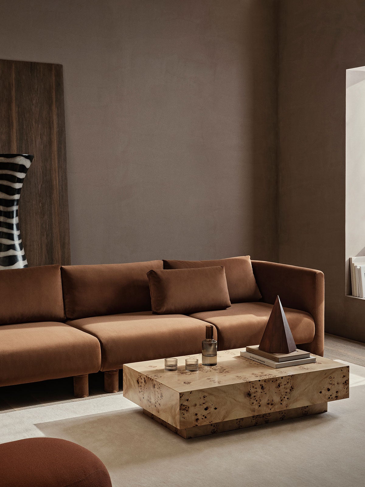 Burl Soffbord i vardagsrum