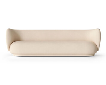 Rico Soffa 4-sits i tyget Brushed Off-White