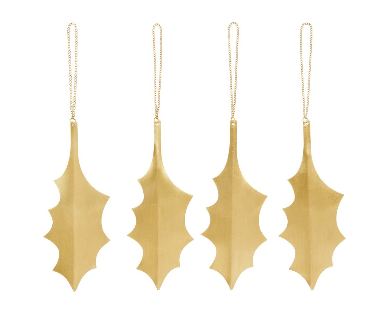 Ferm-Living-Holly-Leaf-Ornaments-Set-of-4-Brass-1