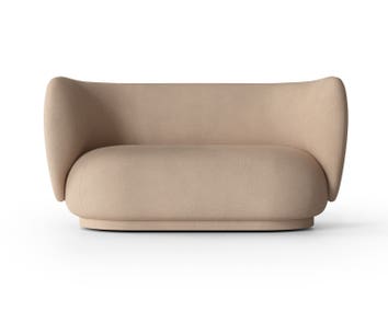 Rico Soffa 2-sits i tyget Brushed Sand